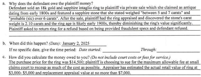Edna misrepresents product and refuses to refund. Ordered to pay restitution.